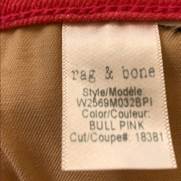 New rag&bone jeans,bill pink,ankle cigarette - Picture 8 of 9